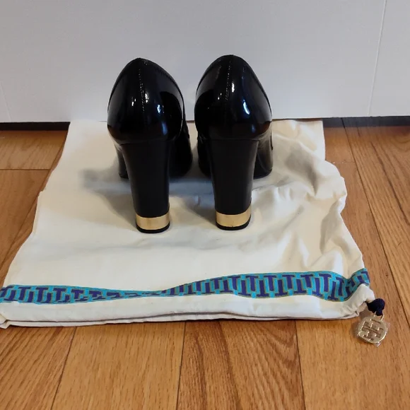 Tory Burch Black Patent Leather Heels - Picture 3 of 5